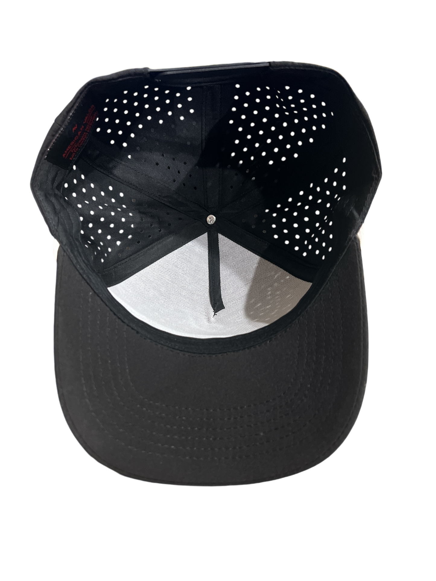Black 5 Panel Waterproof Rope Hat