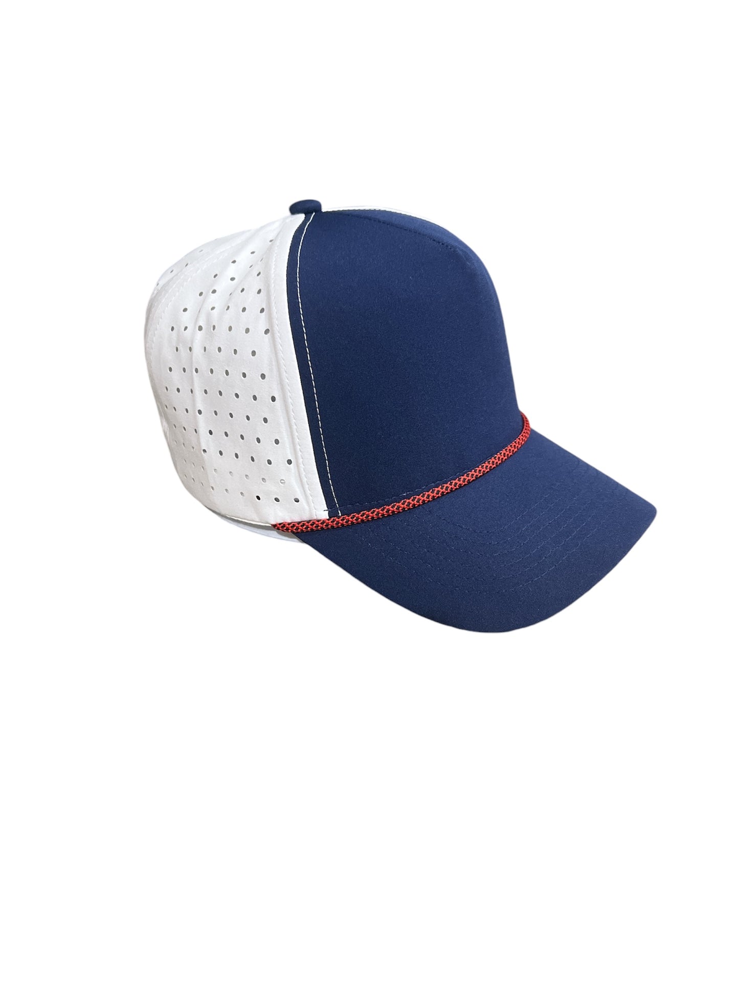 Red, White, and Blue 5 Panel Waterproof Rope hat